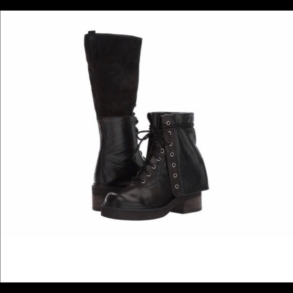 See By Chloe Katerina Leather Combat Boots - Picture 7 of 13
